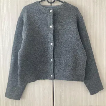 coca 니트 자켓 그레이