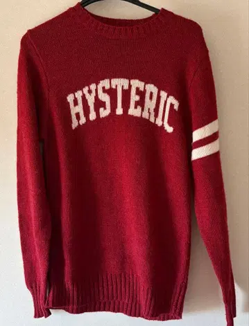 HYSTERIC 빨간색 니트 스웨터