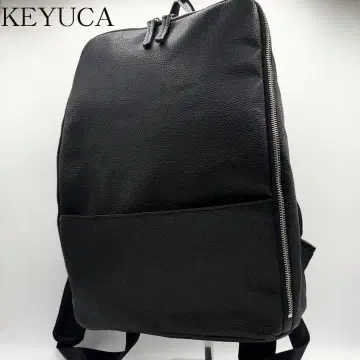 천연 가죽 백팩 가죽 나일론 마더백 블랙 검정