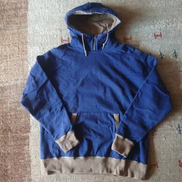 mocT x BEAMS 하프 지퍼 후드티 sizeS