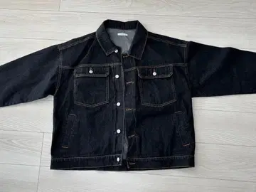 와이드 데님 자켓