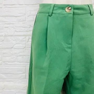 츄크라 S 와이드 팬츠 테이퍼드 턱 그린 [ 1624-49 ]