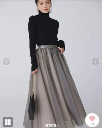 anuans 시어 볼륨 샤샤 스커트