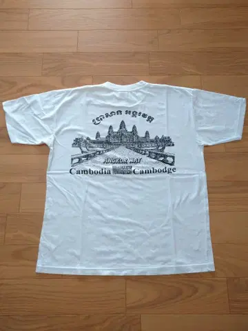 캄보디아 앙코르 와트 시엠립 티셔츠 화이트