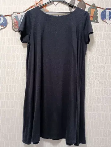 J & M DAVIDSON 네이비 반팔 원피스 사이즈 8