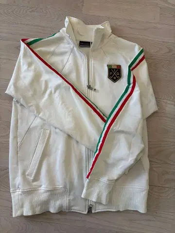 카파 화이트 집업 저지