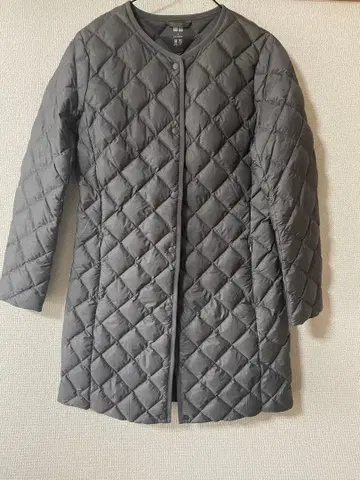 유니클로 울트라 라이트 다운 컴팩트 코트 그레이 S 새상품급