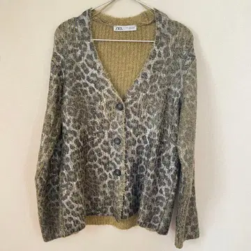 ZARA 애니멀 무늬 니트 가디건