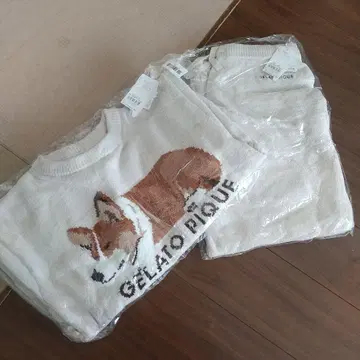 미사용 미개봉 새상품 GELATO PIQUE 코기 자수 룸웨어 3세트