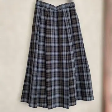 23구 체크 무늬 롱 스커트 36 (7)