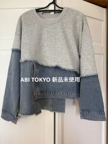 [미사용 새상품] ABI TOKYO 데님 도킹 풀오버