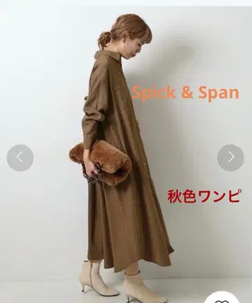 Spick & Span A라인 원피스 프리 사이즈 가을 컬러  있습니다