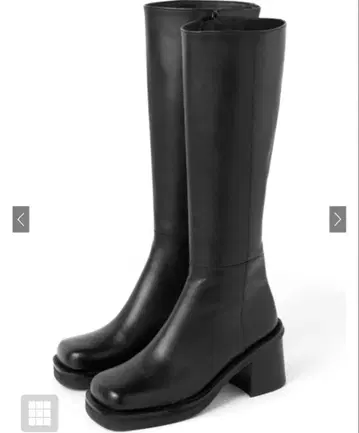 그레일 스퀘어토 롱부츠 [zr720] 블랙 25.0cm