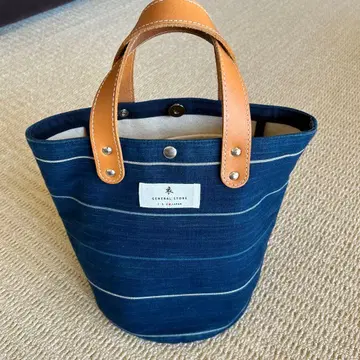 GENERAL STORE 네이비 스트라이프 토트백