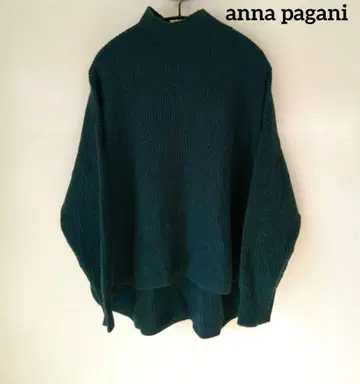 안나 파가니 하이넥 스웨터 캐시미어 혼방 b58