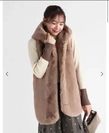 새상품 Vin 야마다 후데트 퍼 베스트