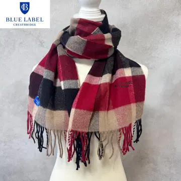 BLUE LABEL 블루 라벨 머플러 체크 무늬