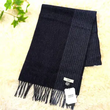 TAKEOKIKUCHI 워셔블 실켓 울 멀티 스트라이프 머플러