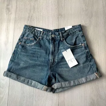 ZARA 롤업 데님 숏팬츠 택 포함 새상품