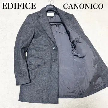새상품급 에디피스 카노니코 다운 체스터 코트 그레이 울 두께감 있음