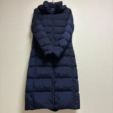 유니클로 울트라 라이트 다운 네이비 롱 코트 S 사이즈