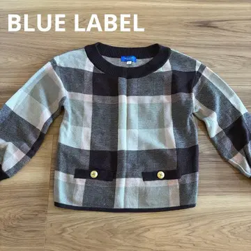 BLUE LABEL 체크 무늬 니트 38