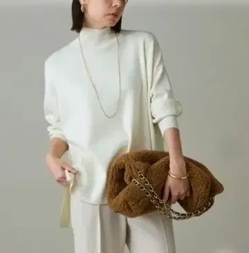 Loungedress 하이넥 총침 니트