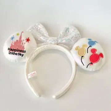 미키 벌룬 화이트 머리띠 디즈니