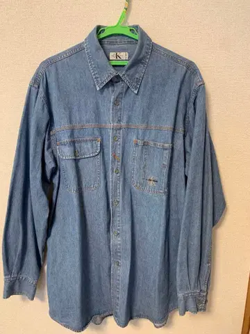 가격 인하! Calvin Klein Jeans 데님 긴팔 셔츠