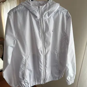 Calvin Klein Jeans 후드 부착 마운틴 후드티 화이트