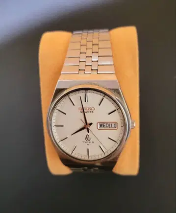 [ TM021 ] SEIKO Type II 쿼츠 아날로그 시계 메탈 밴딩