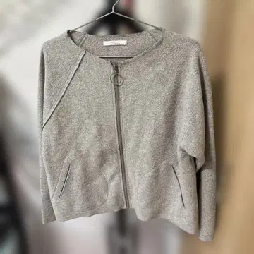 FABRIQUE 노카라 자켓 그레이 플리스풍