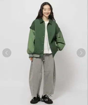 2WAY 애니멀 바시티 자켓