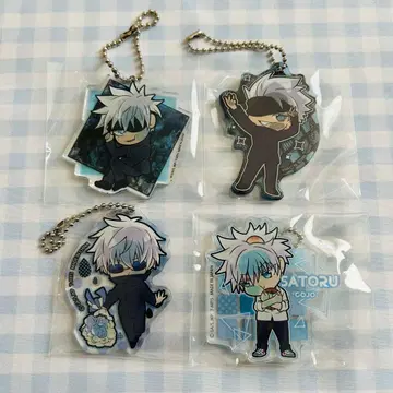 피타 데포메 고죠 사토루 아크릴 키링 4개 세트