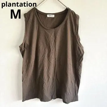 3676 플랜테이션 [ 여성용 m ] 코튼 100% 슬리브리스 티셔츠