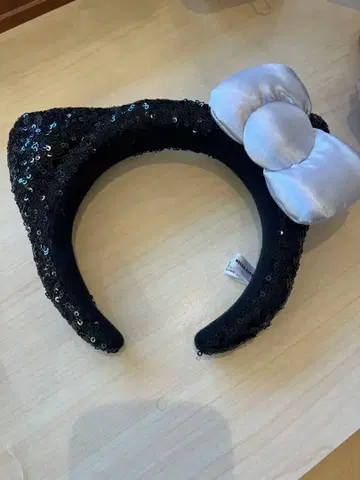 고양이 귀 스팽글 머리띠