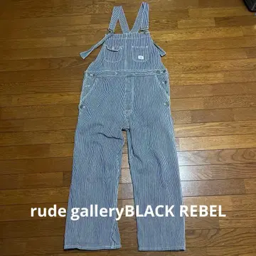 BLACK REBEL 스트라이프 오버롤
