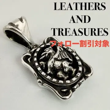 [ 새상품급 ] LEATHERS AND TREASURES 스퀘어 크레스트