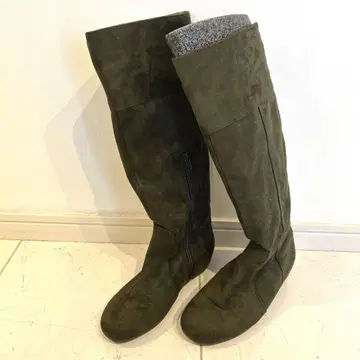 WA ORiental TRaffic 롱 부츠 스웨이드 그린 계열