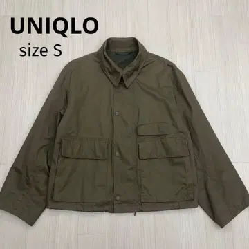 유니클로 유틸리티 숏 블루종 밀리터리 S