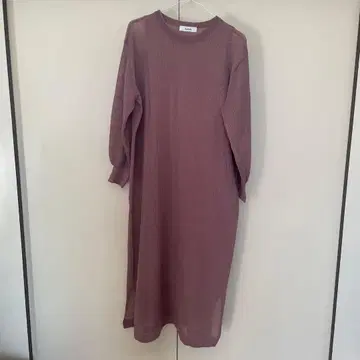 Andemiu 긴팔 롱 원피스 핑크