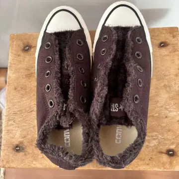 CONVERSE ALL STAR 브라운 스니커즈 슬립온