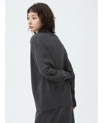 [ 새상품급 ] GAP 갭 하이넥 오버 사이즈 스웨터 차콜 그레이