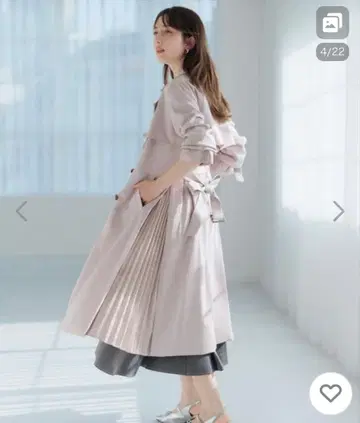 MISCH MASCH 트렌치코트 사이드 플리츠/MM418602