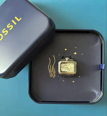 새상품급 FOSSIL 반지 워치 실버