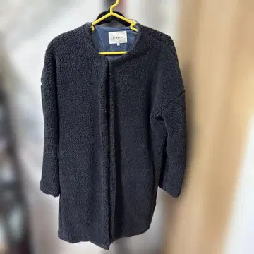 MINELAL 다크 그레이 플리스 자켓