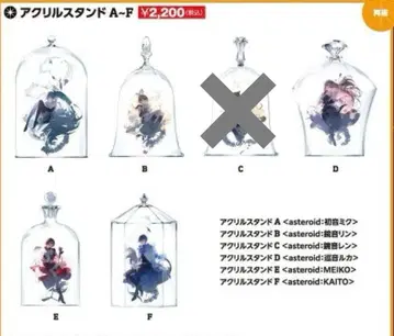 Rella 개인전 피아프로 캐릭터즈 아크릴 스탠드 ABDEF