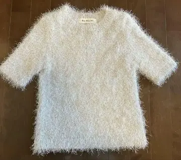 Ray BEAMS 반팔 니트 실버