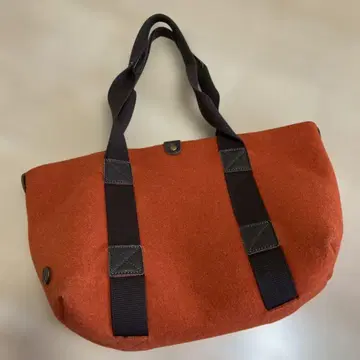 이탈리아제 bonfanti 오렌지 컬러 토트백 두꺼운 원단 펠트