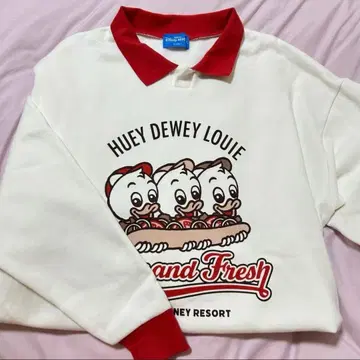 디즈니 리조트 휴이듀이루이 트레이닝복 의류 속기모